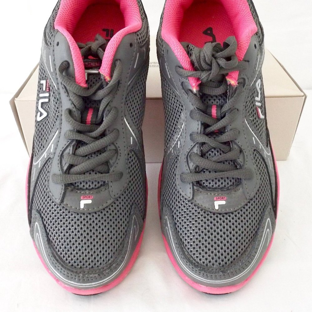 Fila Sneakers "Sport" SOAR, Gray and Pink, Excellent Condition!